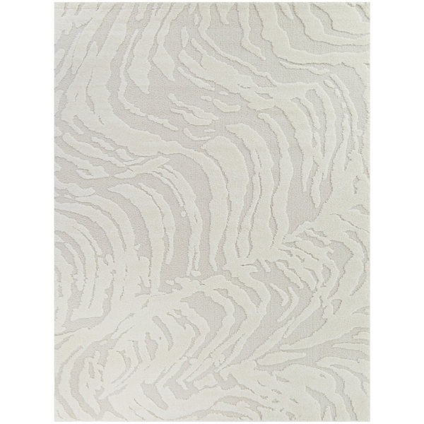 Orren Ellis Fathi Cream Modern Textured Area Rug & Reviews Wayfair